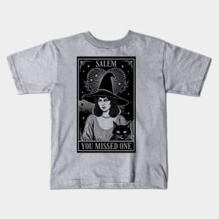 Salem 1692 - You Missed One - Halloween Witch Trials Tarot Card Kids T-Shirt